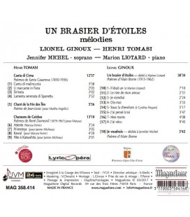 Un Brasier d'Étoiles - mélodies H.Tomasi, L.Ginoux