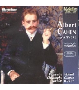 Albert Cahen (d'Anvers) - mélodies