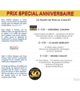 Le piano de Pascal Gallet : Chopin, Collet, Debussy