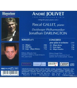 Jolivet CONCERTO POUR PIANO ET ORCHESTRE 